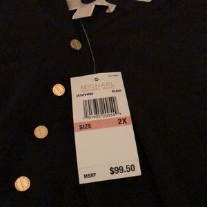 NWT Long Sleeve Black Michael Kors Blouse